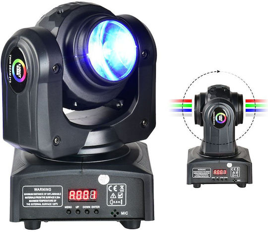 Light4me Φωτορυθμικό Beam LED DMX με Ρομποτική Κεφαλή Beam 210 RGBW