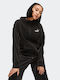 Puma Women's Hooded Velvet Sweatshirt Black