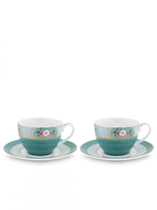 PiP Studio Porcelain Tea Cup Set 280ml Blue