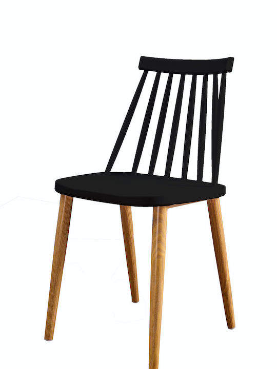 Dining Room Polypropylene Chair Black