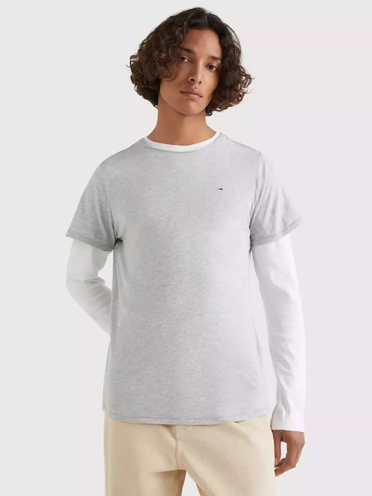 Tommy Hilfiger Ανδρικό T-shirt Κοντομάνικο Γκρι