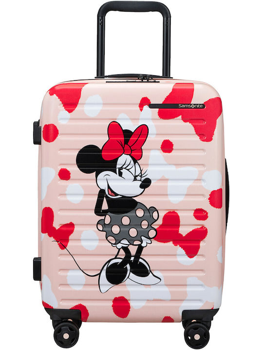 Samsonite Disney Kinder Kabinen Hart Koffer Rosa mit 4 Räder Höhe 55cm