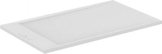 Ideal Standard Ultra Flat S I Life Правоъгълена Душ от изкуствен камък 100x90см Бял