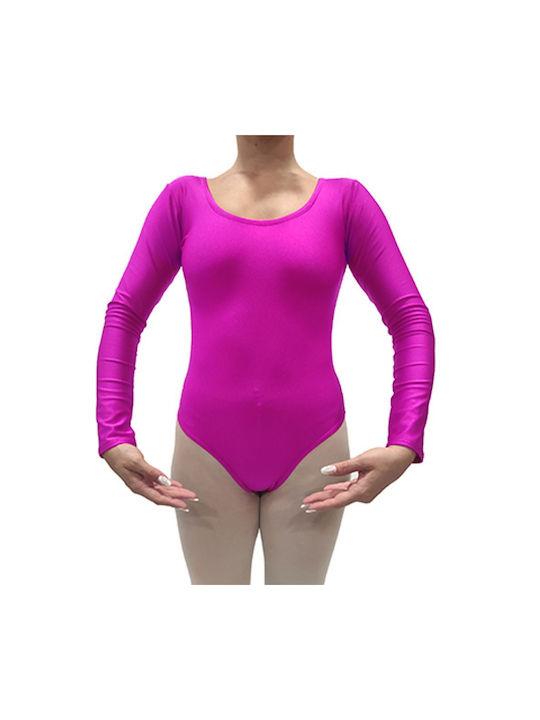 Dance & Football Kids Dance Bodysuit Fuchsia