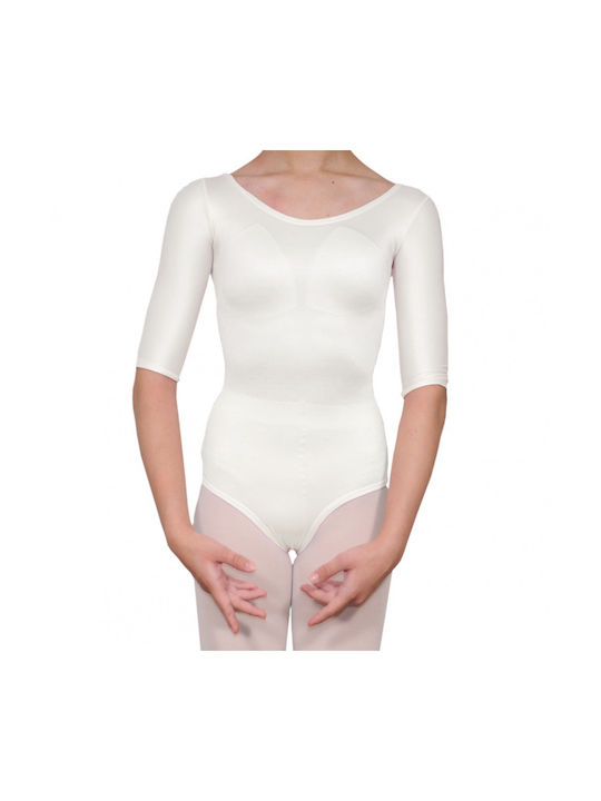 Dance & Football Bodysuit White for Ballet