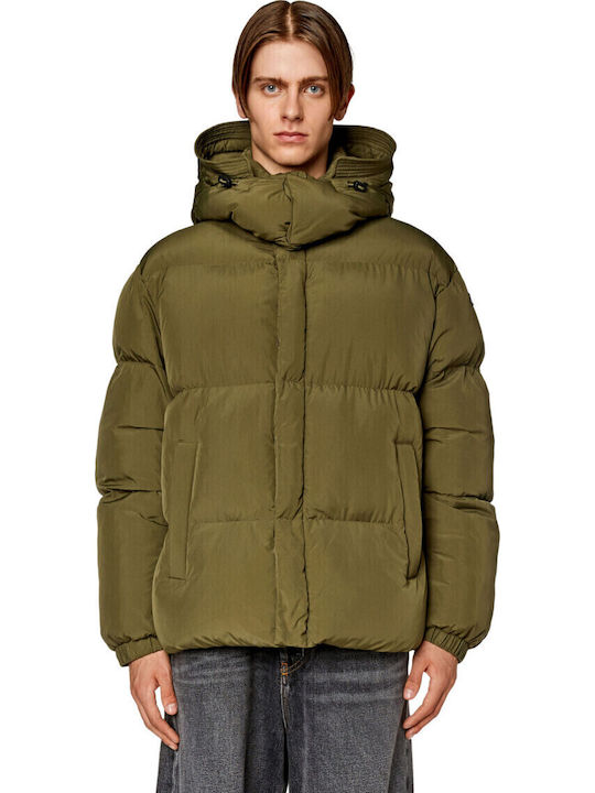 Jachetă de iarnă Puffer kaki