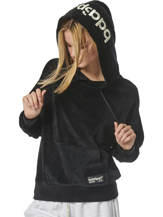 Body Action Long Women's Sweatshirt Velvet Hood...