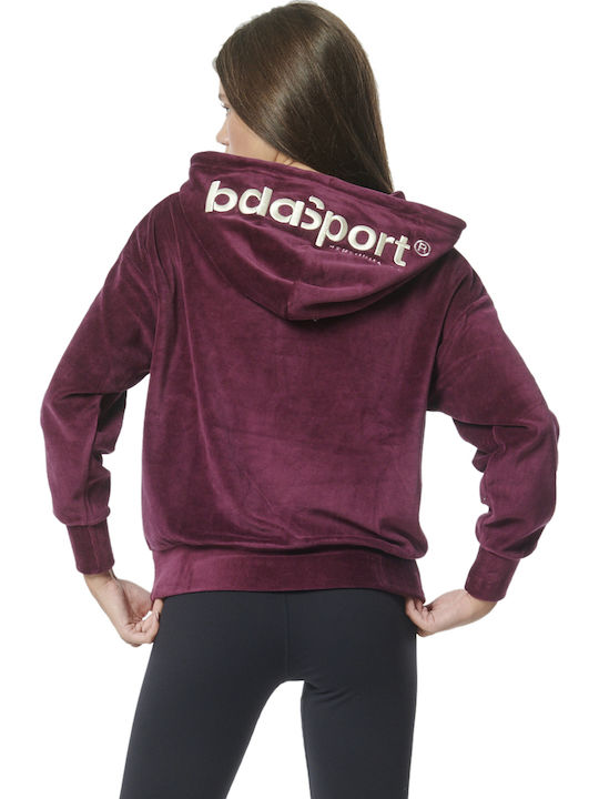 Body Action Long Women's Sweatshirt Velvet Hood...