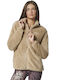 Body Action Fleece Damen Jacke in Beige Farbe