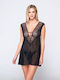 Luna Winter Babydoll Black