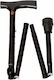 Gehstock Wanderung Schwarz 34563-BLACK
