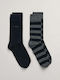 Gant Solid Color Socks Gray 2Pack