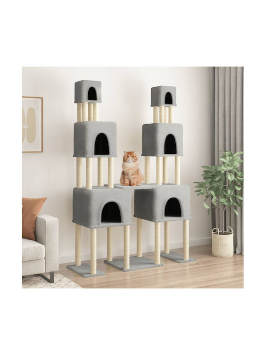 vidaXL Scrumieră Cat Trees Gray