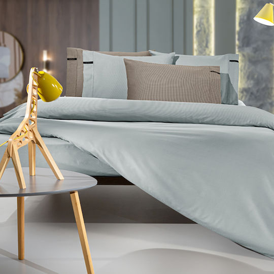 Guy Laroche Sheet Super-Double 240x270cm. Minimal Azul