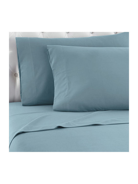TnS Sheet Super-Double with Elastic 160x200+25cm. Grey/yellow