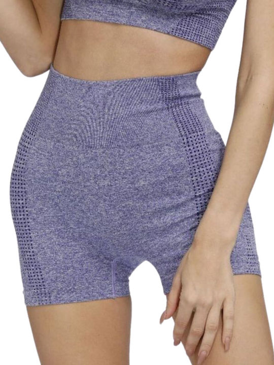 La Lolita Amsterdam Women's Training Legging Shorts Purple