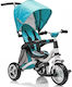 ForAll Kids Tricycle with Storage Basket, Push Handle & Sunshade for 18+ Months Light Blue