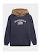 4F Kinder Sweatshirt mit Kapuze Marineblau