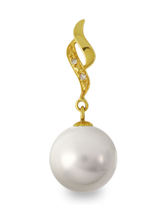 Margaritari Charm from Gold 18k with Pearls