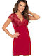 Donna Winter Women's Nightdress Red