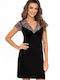 Donna Winter Women's Nightdress Black