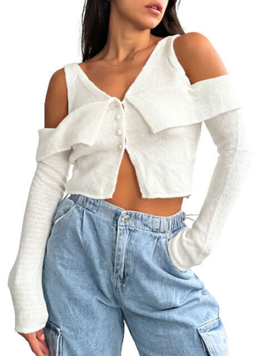 Chica Women's Long Sleeve Pullover Beige