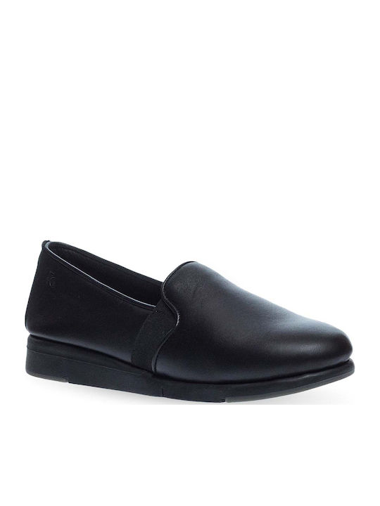 Дамски Slip-On Кожени Черни