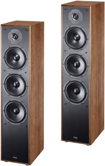 Magnat S70 Pair of Hi-Fi Speakers Floor 190W 3 No of Drivers W21.5xD31xH96cm. Walnut