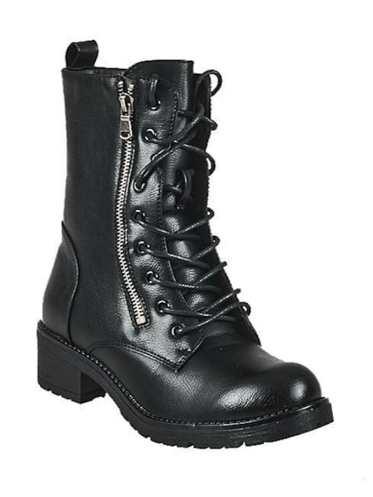 Elenross Women's Combat Boots Black