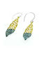 Antwnakakis Earrings made of Silver Gold Plated