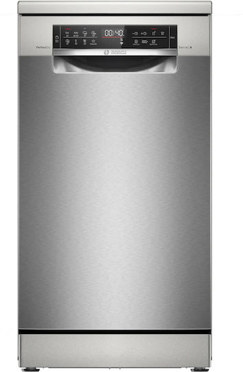 Bosch Ελεύθερο Πλυντήριο Πιάτων με Wi-Fi για 10 Σερβίτσια PerfectDry Π45xY84.5εκ. Inox