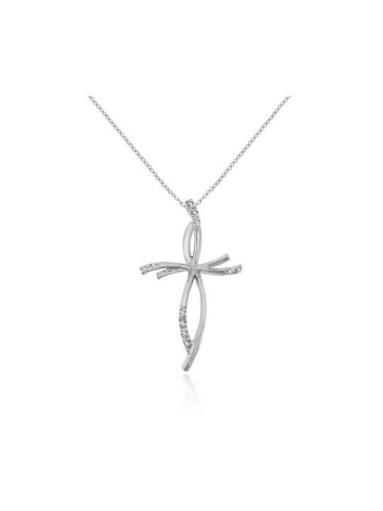 Ledora Women's Cross from Silver with Chain