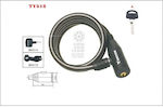 Tonyon Ty513 Bicycle Cable Lock with Key