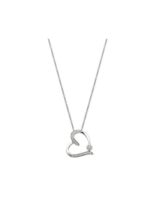 Vogue Women's Silver Necklace with Zircon