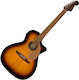 Fender Semi-Akustik Gitarre Newporter Player Walnuss
