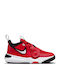 Team Hustle D 11 Ps Kids Sports Shoes Basketball with Hoop & Loop Closure Red
