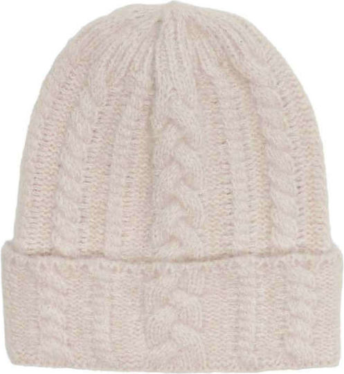 Beanie Frauen Beanie Gestrickt in Beige Farbe