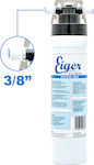 Eiger Water Filter Replacement Under Sink / for Faucet from Activated Carbon Crystal Max 0.01 μm 1pcs