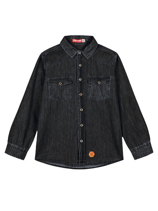 Energiers Kids Denim Shirt Black