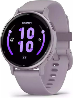 Garmin Vivoactive 5 Aluminium 42mm Waterproof Smartwatch with Heart Rate Monitor (Orchid)