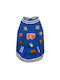 Fuzzyard The Letterman Sweatshirt Hund in Blau Farbe XL 60cm.