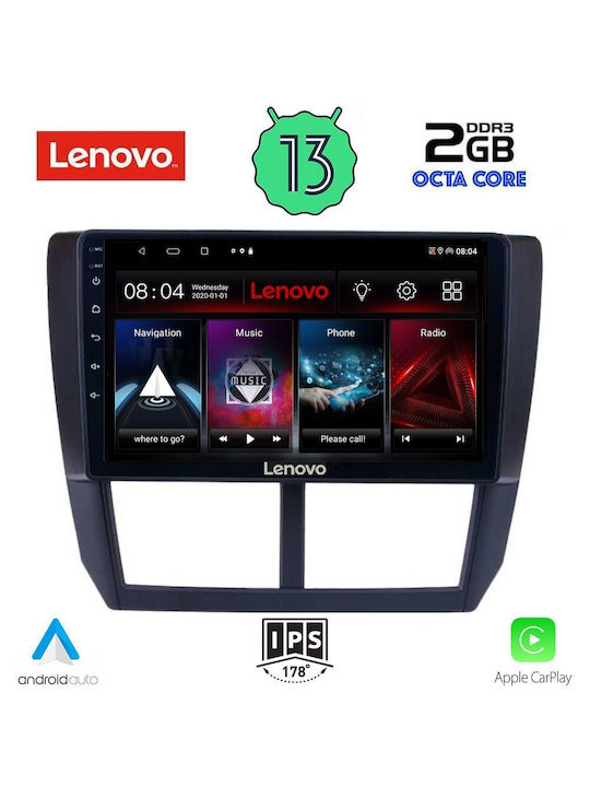 Lenovo Car-Audiosystem für Subaru Forstwirt 2008-2013 (Bluetooth/USB/WiFi/GPS) mit Touchscreen 9"