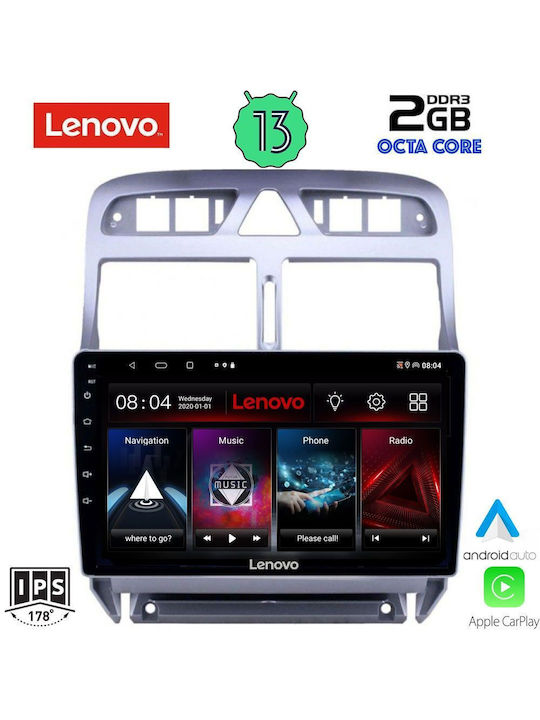 Lenovo Ηχοσύστημα Αυτοκινήτου για Peugeot 307 2001-2008 (Bluetooth/USB/WiFi/GPS) με Οθόνη Αφής 9"