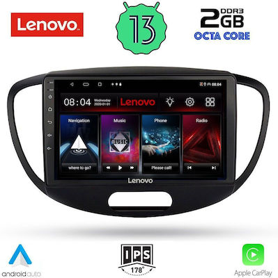 Lenovo Ηχοσύστημα Αυτοκινήτου για Hyundai i10 2008-2013 (Bluetooth/USB/WiFi/GPS) με Οθόνη Αφής 9"