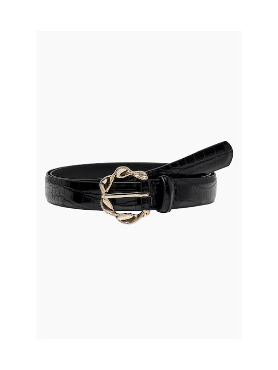 Only Leather Women's Belt Black