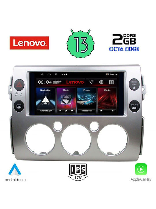 Lenovo Car Audio System for Toyota FJ 2007-2013 (Bluetooth/USB/WiFi/GPS/Apple-Carplay/Android-Auto) with Touch Screen 9"