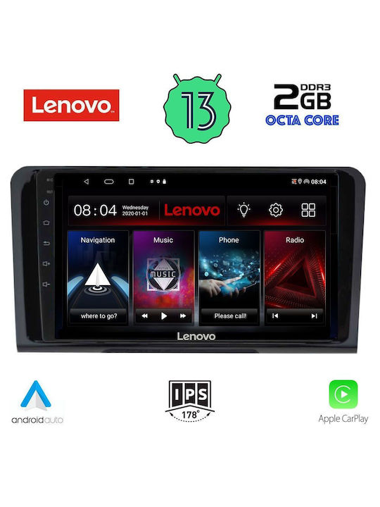 Lenovo Car-Audiosystem für Mercedes-Benz Maschinelles Lernen 2005-2011 (Bluetooth/USB/WiFi/GPS/Apple-Carplay/Android-Auto) mit Touchscreen 9"