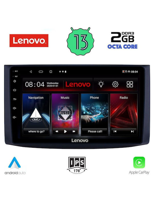 Lenovo Ηχοσύστημα Αυτοκινήτου για Chevrolet Aveo 2006-2010 (Bluetooth/USB/WiFi/GPS/Apple-Carplay/Android-Auto) με Οθόνη Αφής 9"