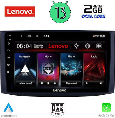 Lenovo Ηχοσύστημα Αυτοκινήτου για Chevrolet Aveo 2006-2010 (Bluetooth/USB/WiFi/GPS/Apple-Carplay/Android-Auto) με Οθόνη Αφής 9"