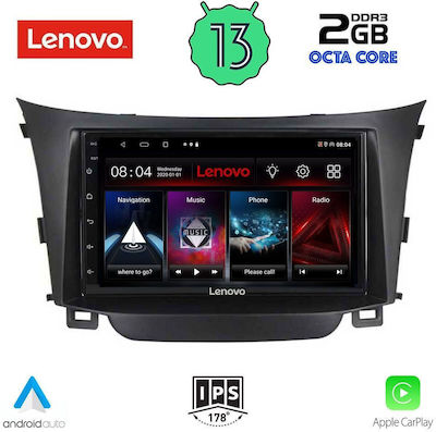 Lenovo Ηχοσύστημα Αυτοκινήτου για Hyundai i30 2012-2017 (Bluetooth/USB/WiFi/GPS/Apple-Carplay/Android-Auto) με Οθόνη Αφής 9"